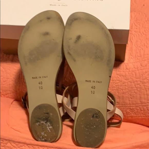 Mercanti Fiorentini rose gold buckle sandals 10 - Picture 5 of 7